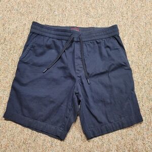 UNTUCKit Shorts Men Medium Blue Cotton Linen Blend Preppy Casual Outdoor Stretch